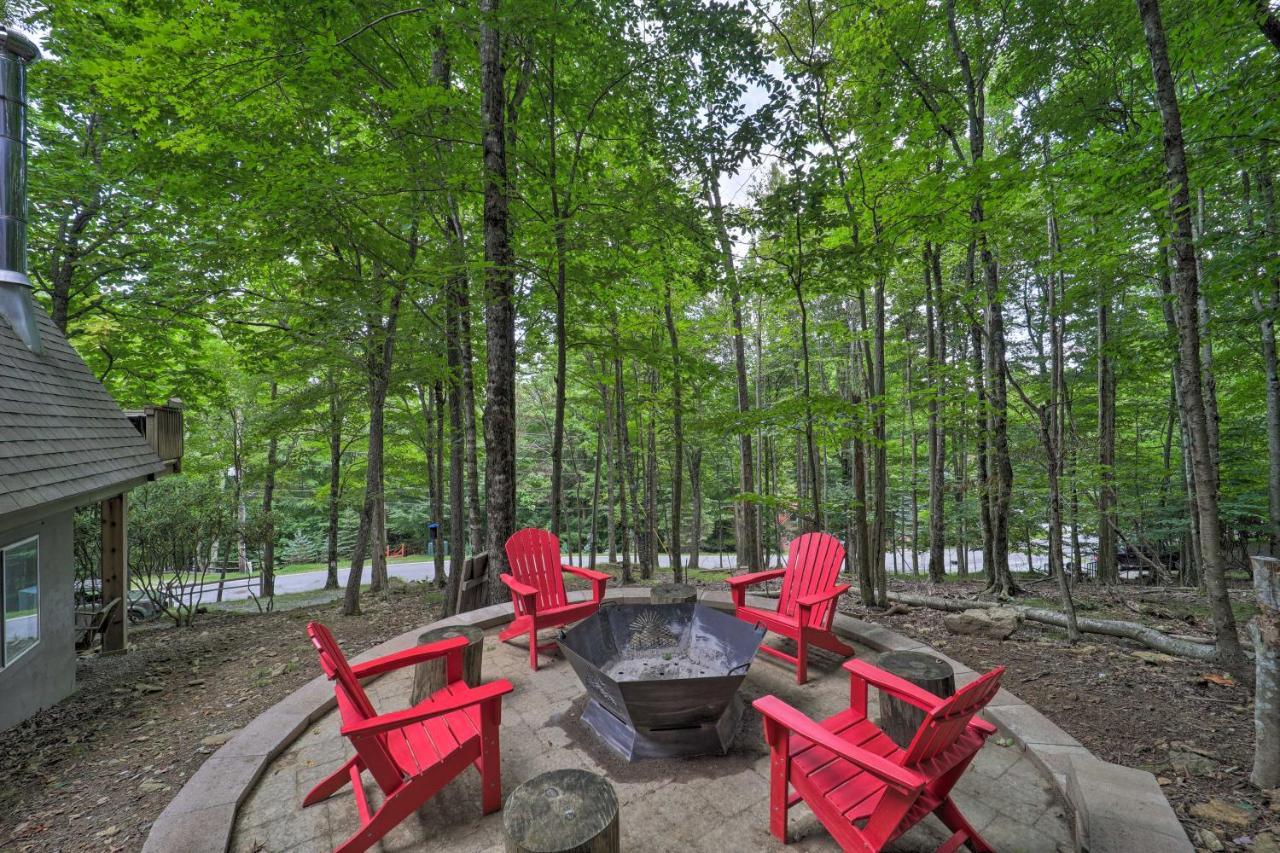 A-Frame Cabin With Hot Tub 1 Mi To Beech Mountain! Dış mekan fotoğraf