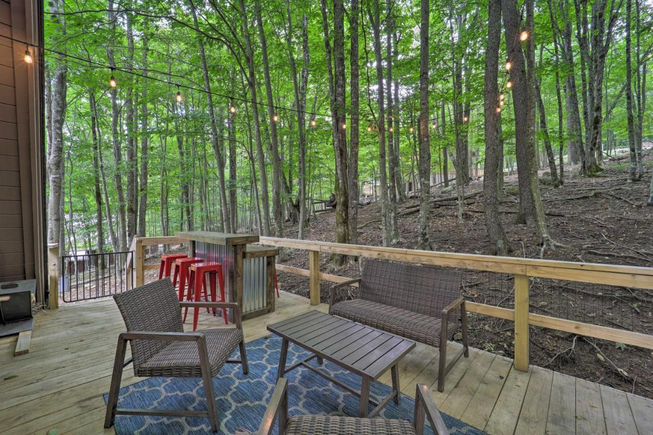 A-Frame Cabin With Hot Tub 1 Mi To Beech Mountain! Dış mekan fotoğraf