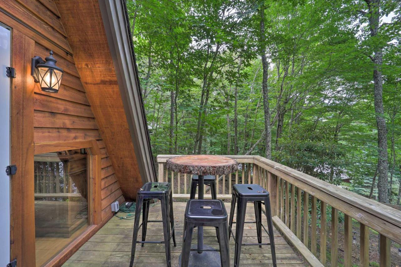 A-Frame Cabin With Hot Tub 1 Mi To Beech Mountain! Dış mekan fotoğraf