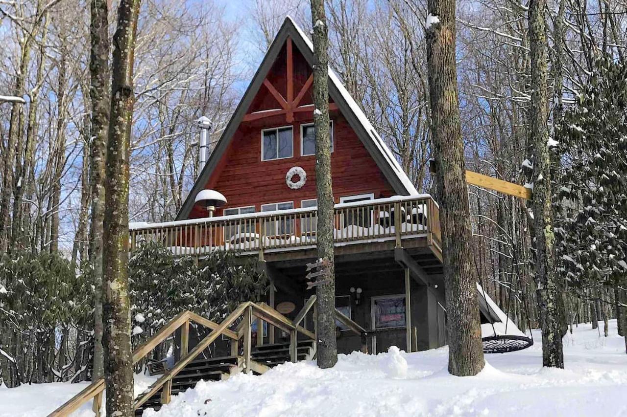 A-Frame Cabin With Hot Tub 1 Mi To Beech Mountain! Dış mekan fotoğraf