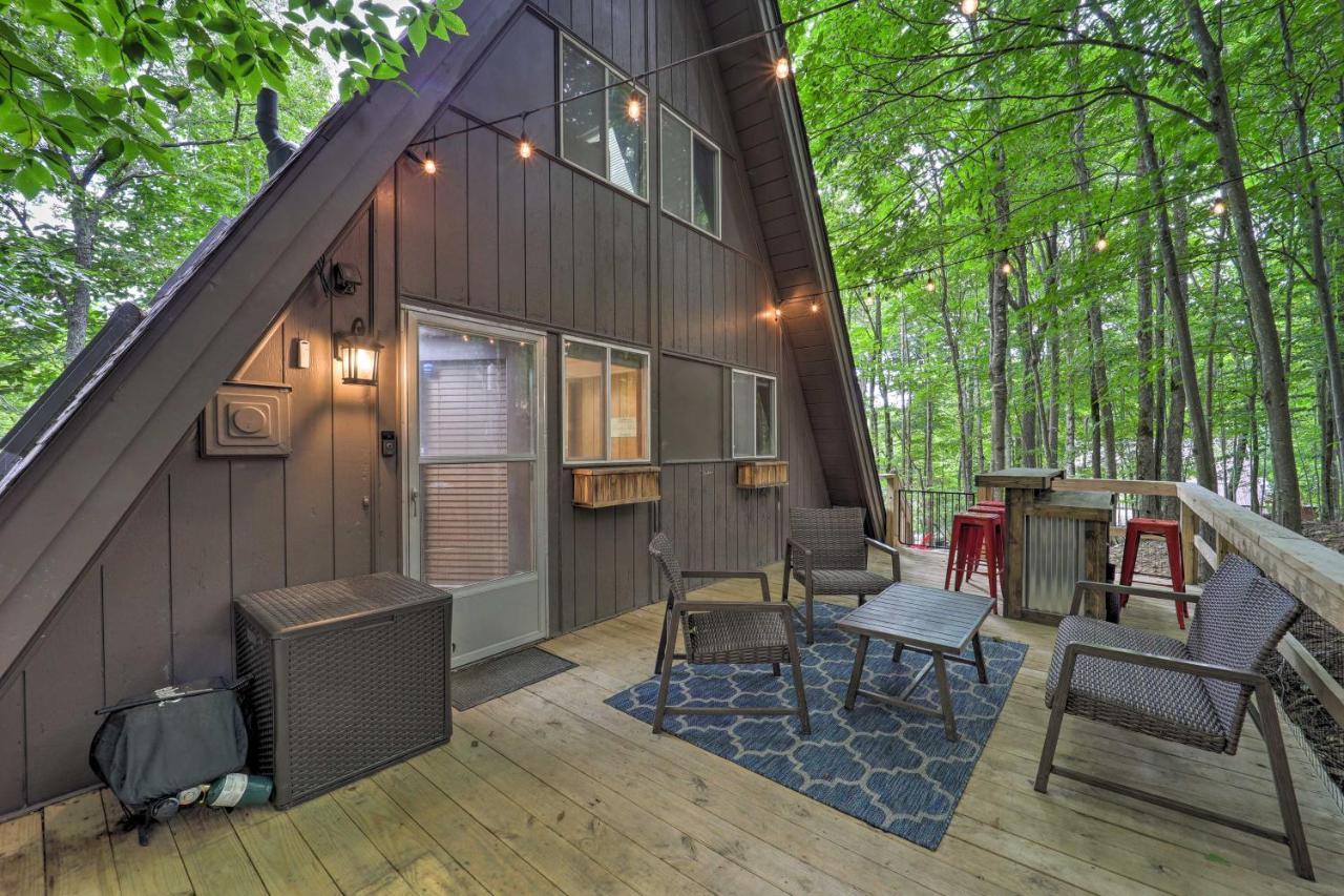 A-Frame Cabin With Hot Tub 1 Mi To Beech Mountain! Dış mekan fotoğraf