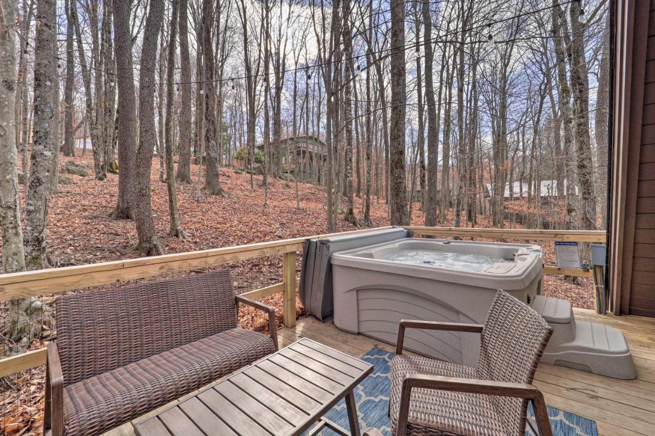 A-Frame Cabin With Hot Tub 1 Mi To Beech Mountain! Dış mekan fotoğraf