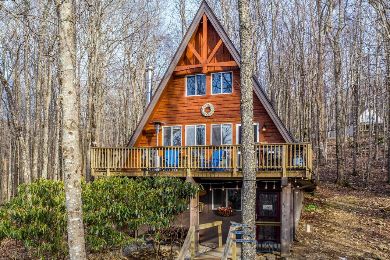 A-Frame Cabin With Hot Tub 1 Mi To Beech Mountain! Dış mekan fotoğraf
